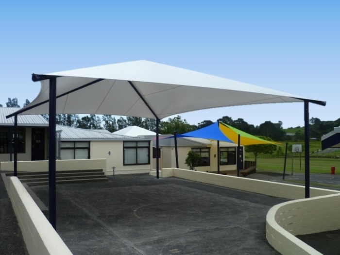 Hip Roof Shades for schools